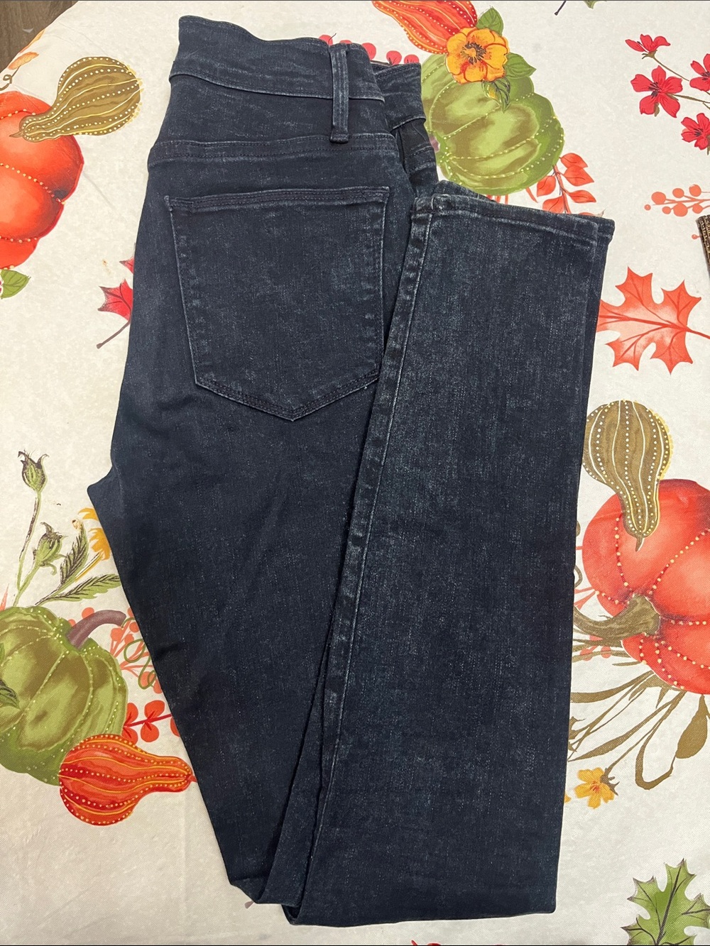Women’s Dark Indigo Black Jeans - Classic Straight Fit